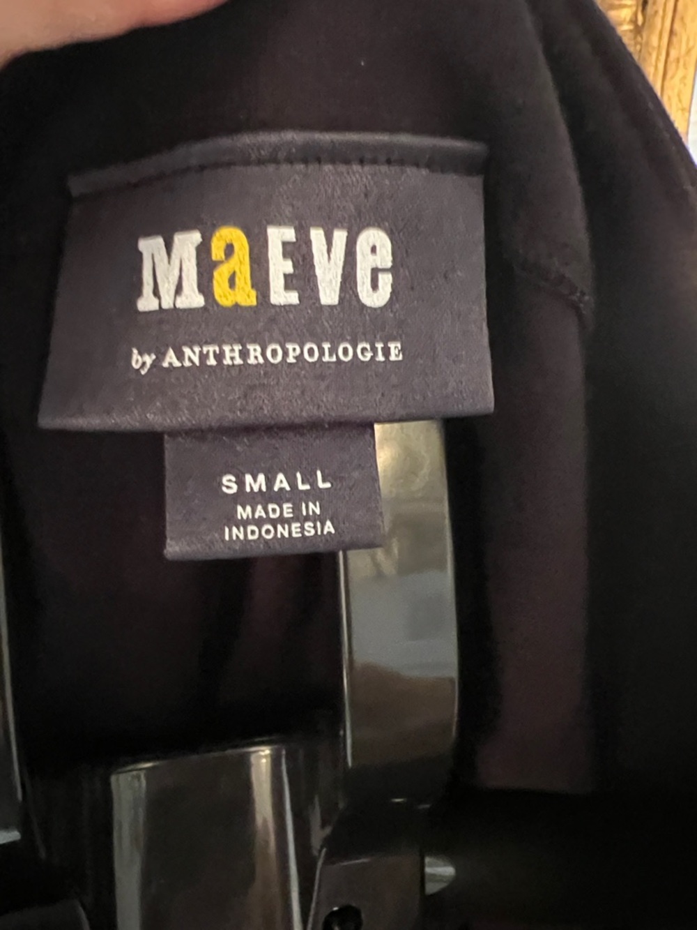 MAEVE Anthropologie Black Cropped Boatneck Corset Sweatshirt Balloon Sleeves - Picture 2 of 7